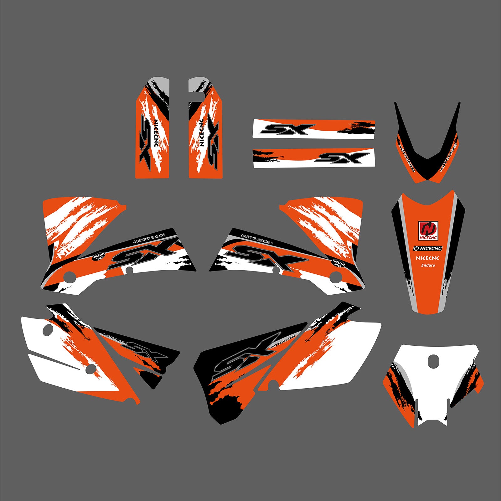 Motorcycle Full Graphics Decals Stickers Kit For KTM SX 2003-2004