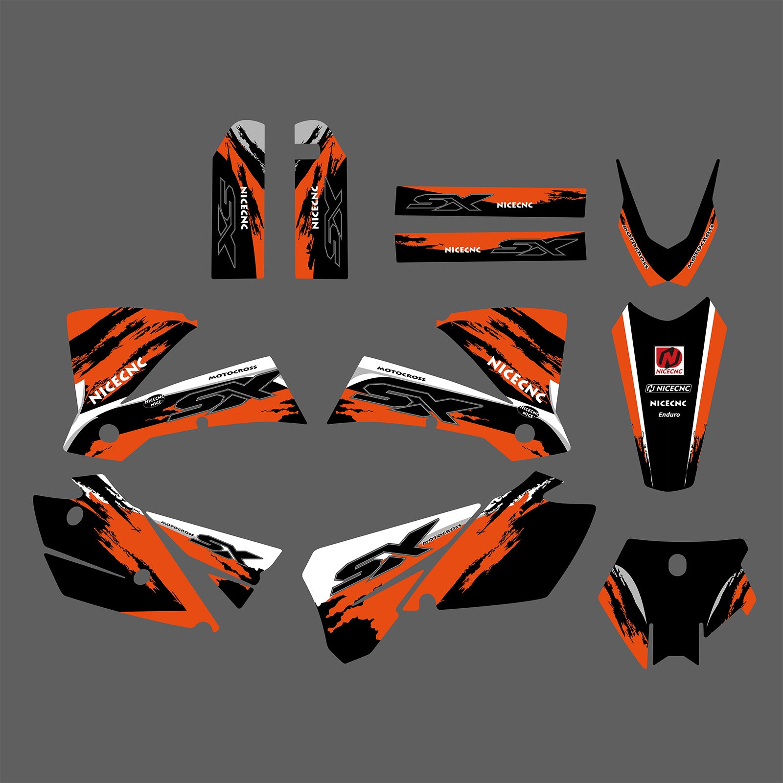 Motorcycle Full Graphics Decals Stickers Set For KTM SX 2003-2004