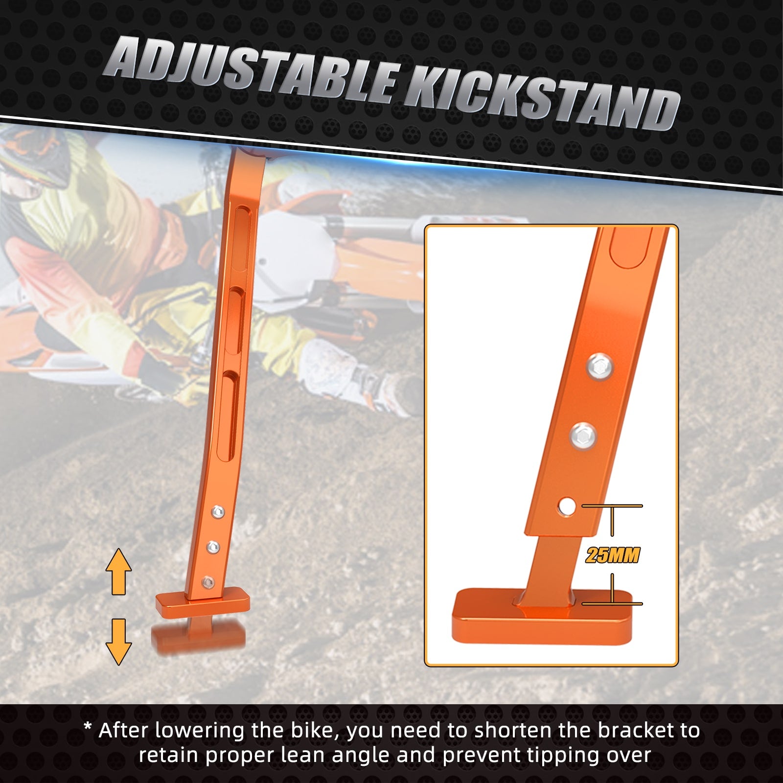 Adjustable Kickstand For KTM SX SX-F HUSQVARNA TC/FC GAS GAS