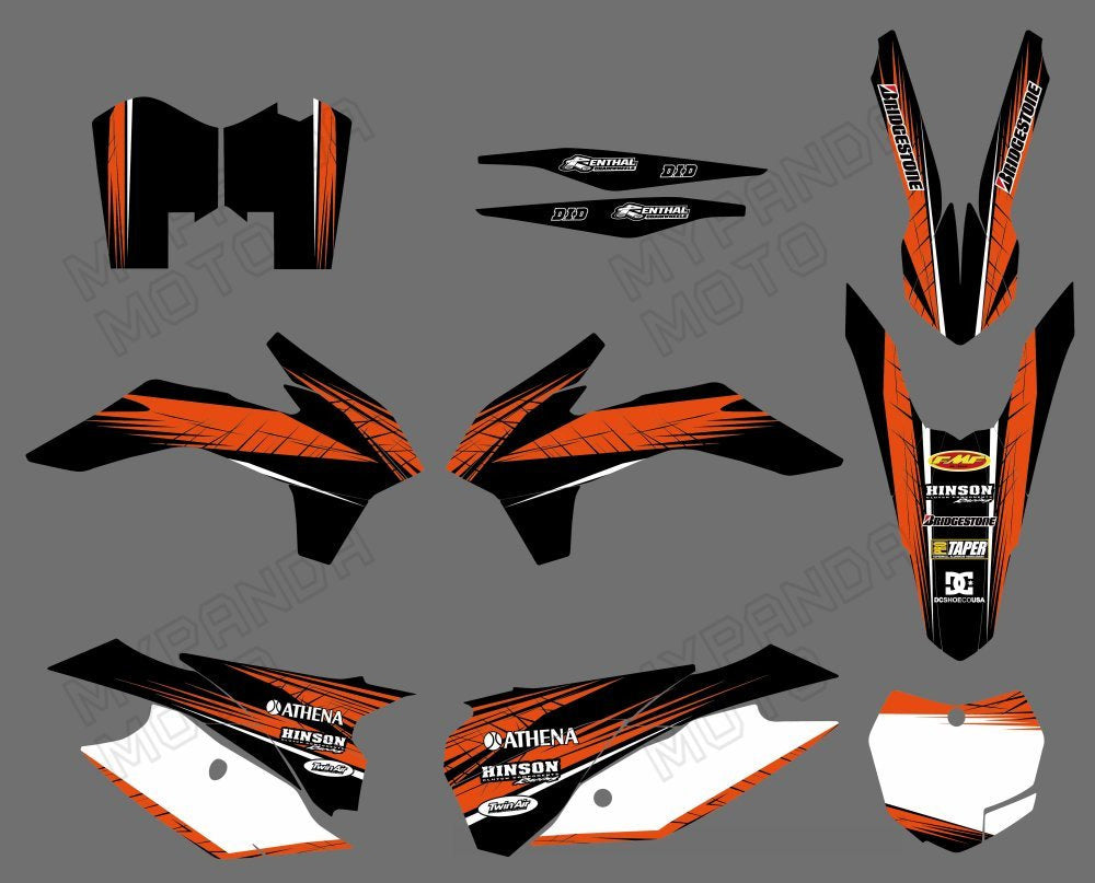 Motorcycle Graphics Decal Stickers For KTM SX XC 125-450F 13-15 EXC XC-W XCF-W 13-14