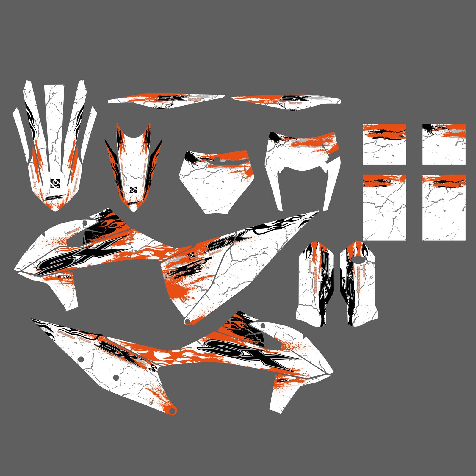 Motorcycle Graphics Kit Decals Stickers Deco For KTM 125 150 250 350 450 SX SXF 2019-2022