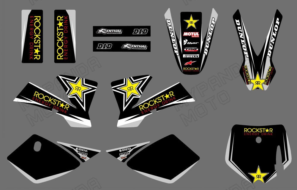 Motorcycle Graphic Full Decals Stickers Kit For KTM SX50 2002-2008