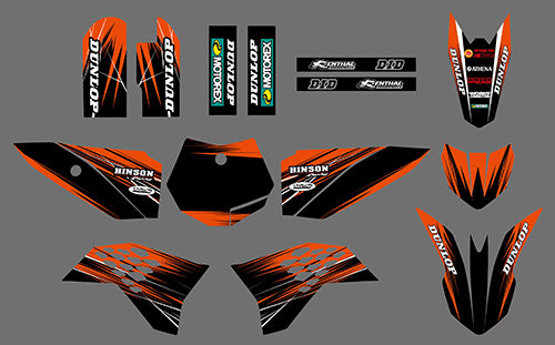 Motocross Full Graphic Decals Sticker Kit For KTM SX50 2009-2015