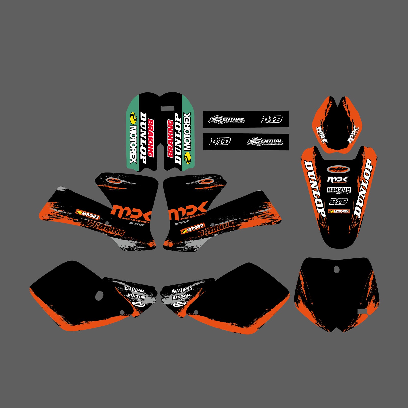 Motorcycle Graphic Decals Stickers Kit For KTM SX65 2002-2008