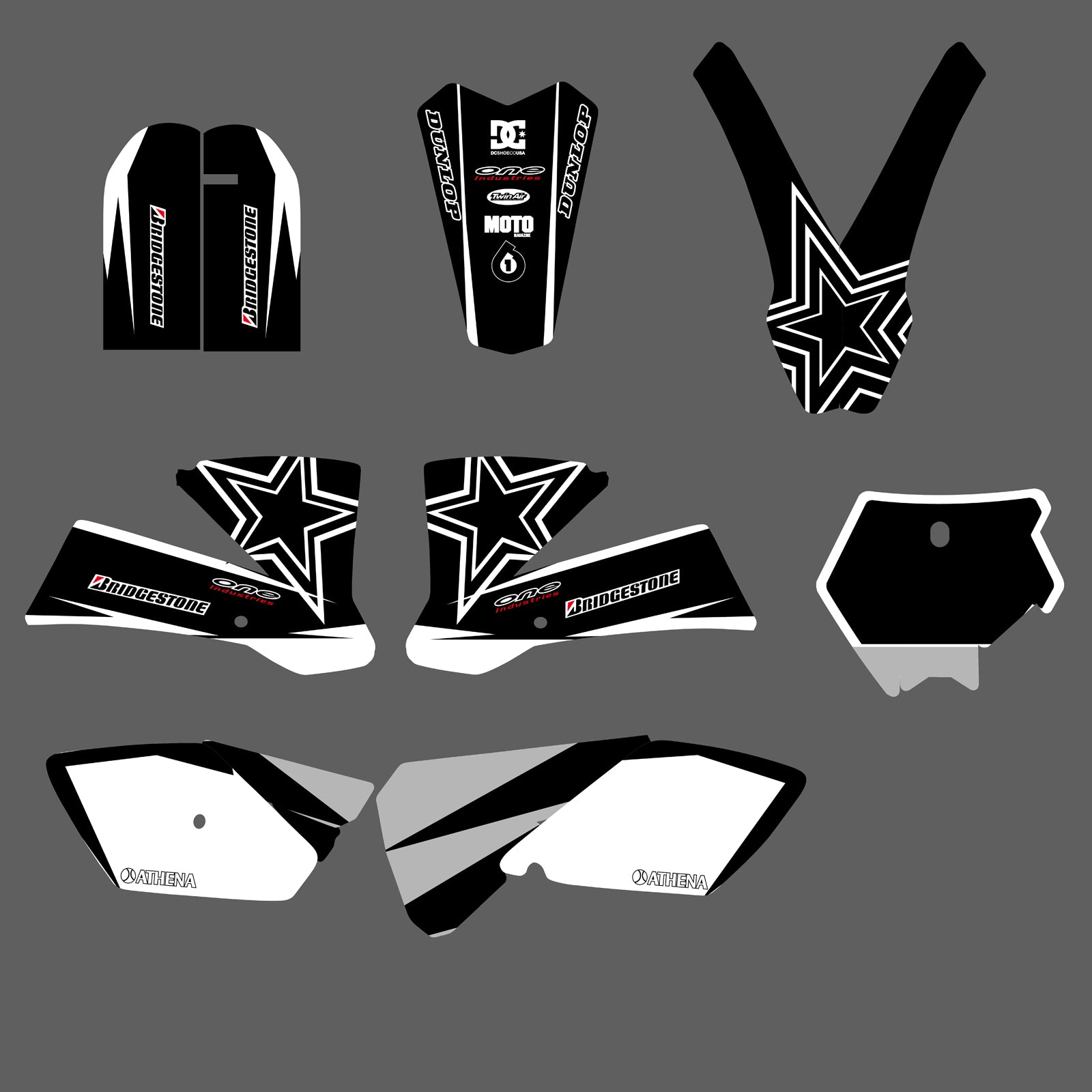 Motorcycle Full Graphics Background Sticker Decal Kits for KTM SX 85-105 2003-2005