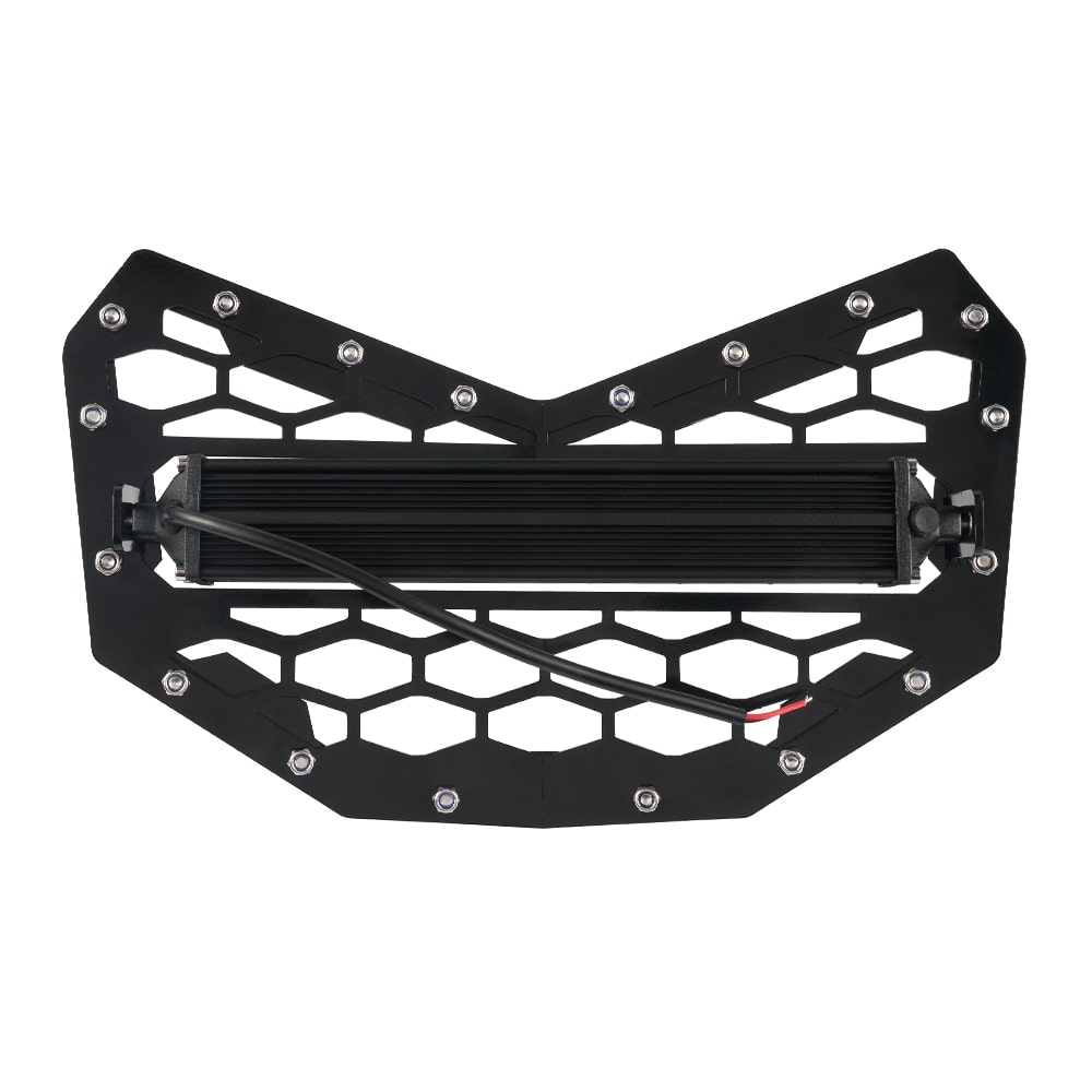 Mesh Grille Guard With LED Light Bar For Can Am X3 2018 2022