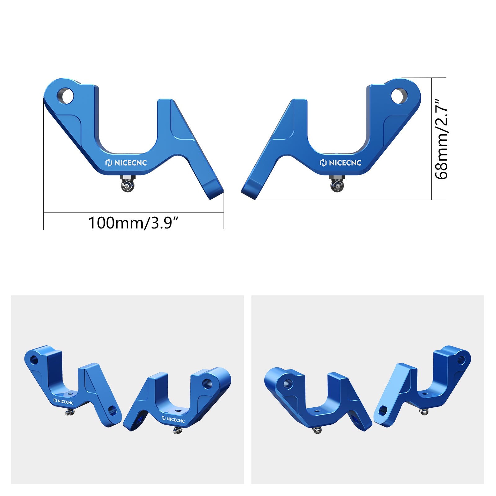 UTV Front Sway Bar Mounting Brackets For Polaris RZR XP 1000 2015-2024 General 1000