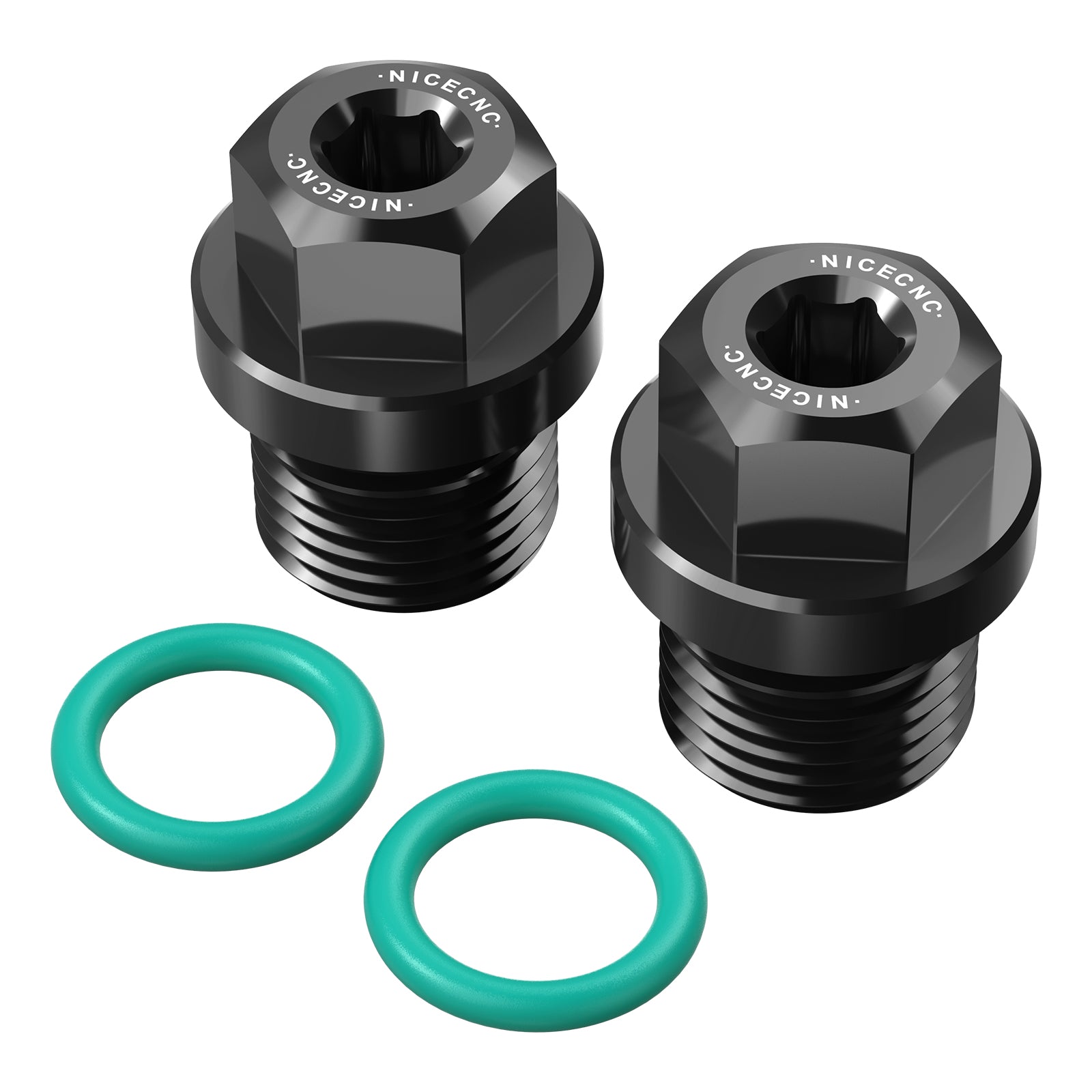 Magnetic Front Gearcase Differential Fill & Drain Plug Kit For Polaris RZR XP General 1000