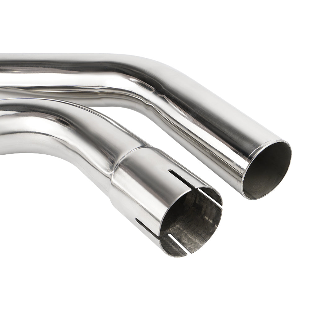 ATV 51mm Front Mid Exhaust Pipe Kit 304 Stainless Steel For Yamaha Raptor 700R 2015-2023