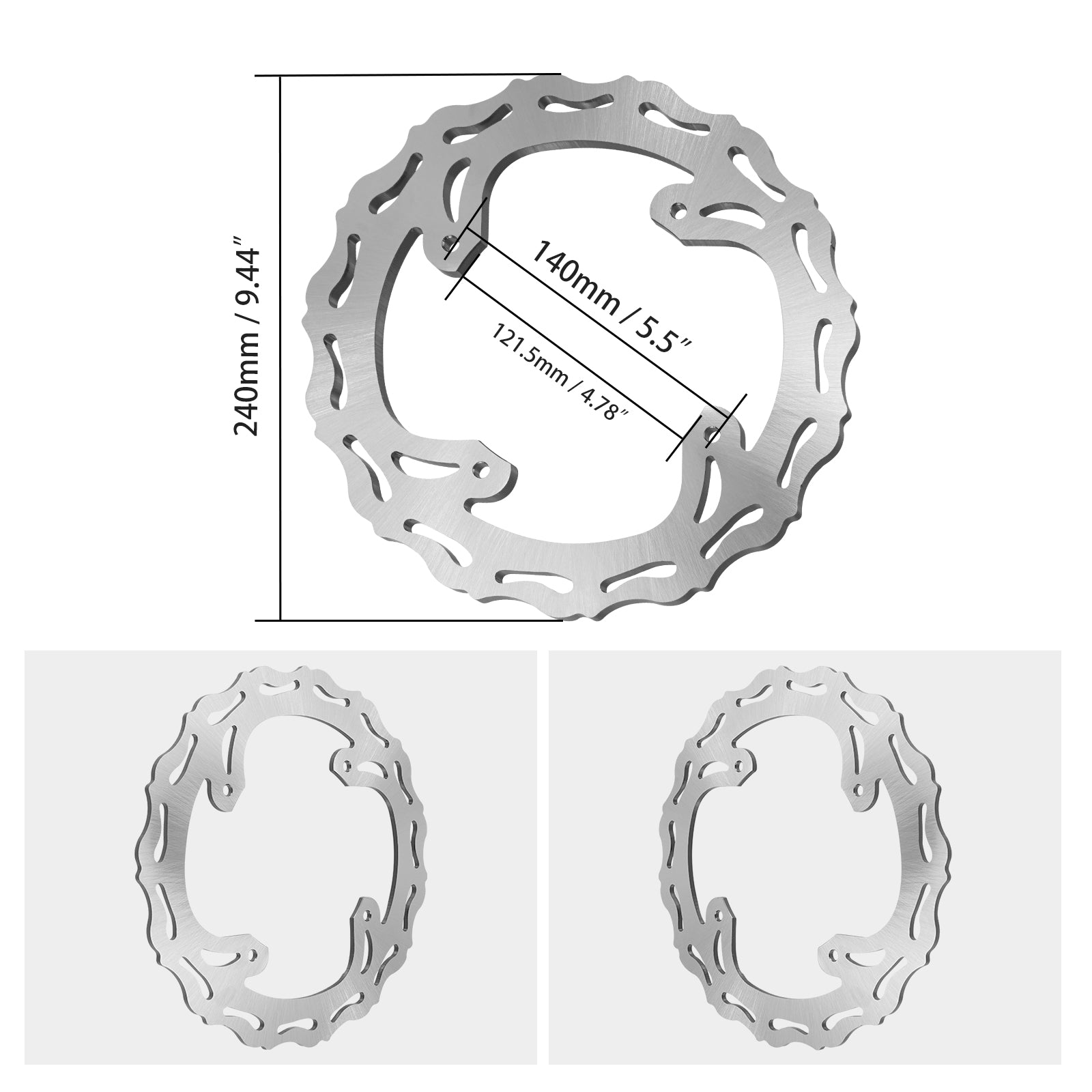 240mm Rear Brake Disc Rotor For Honda CRF250R CRF450R