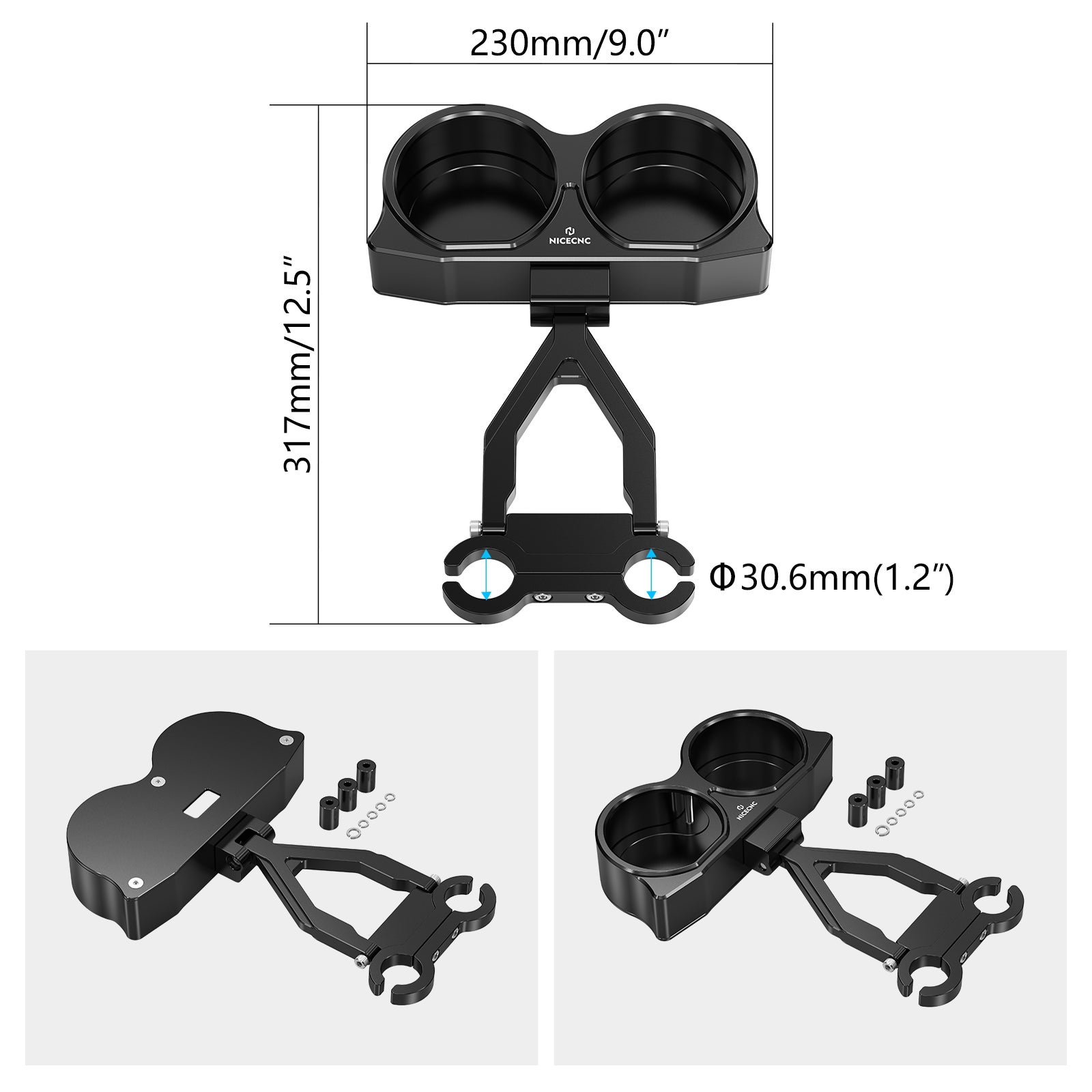 Speedometer Gauges Bezel Relocation Mount Bracket Kit For Harley Road Glide