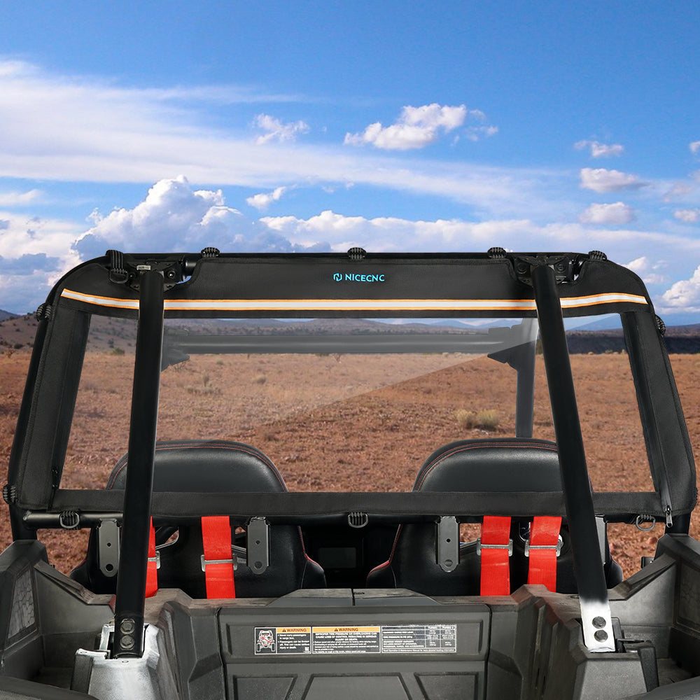 UTV Clear Rear Window Shield Panel For Polaris RZR XP 1000 / TURBO