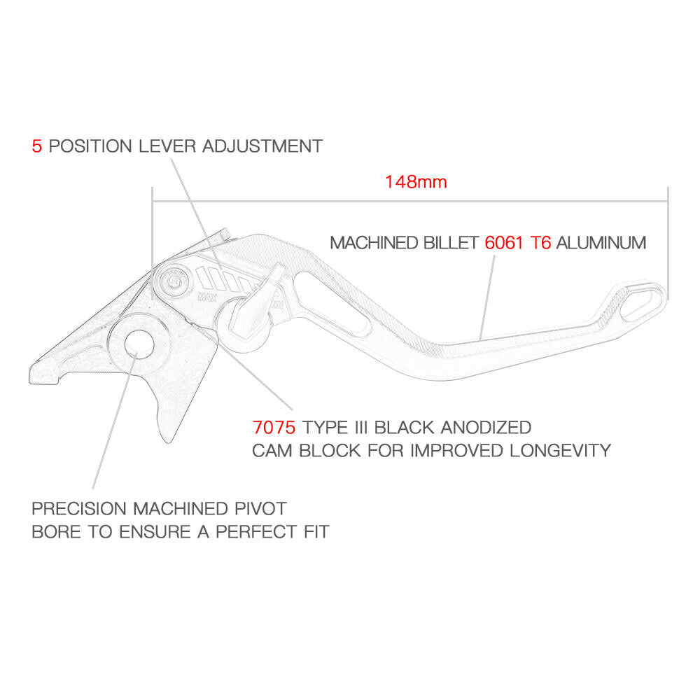 Short Brake Clutch Levers Pair For KTM 690 Duke 2008-2011 1290 Super Duke R/GT 2014-2020