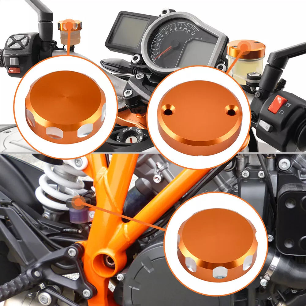 Front Brake Clutch Reservoir Covers For KTM 690 Duke 08-10 1290 Super Duke R/GT 14-21