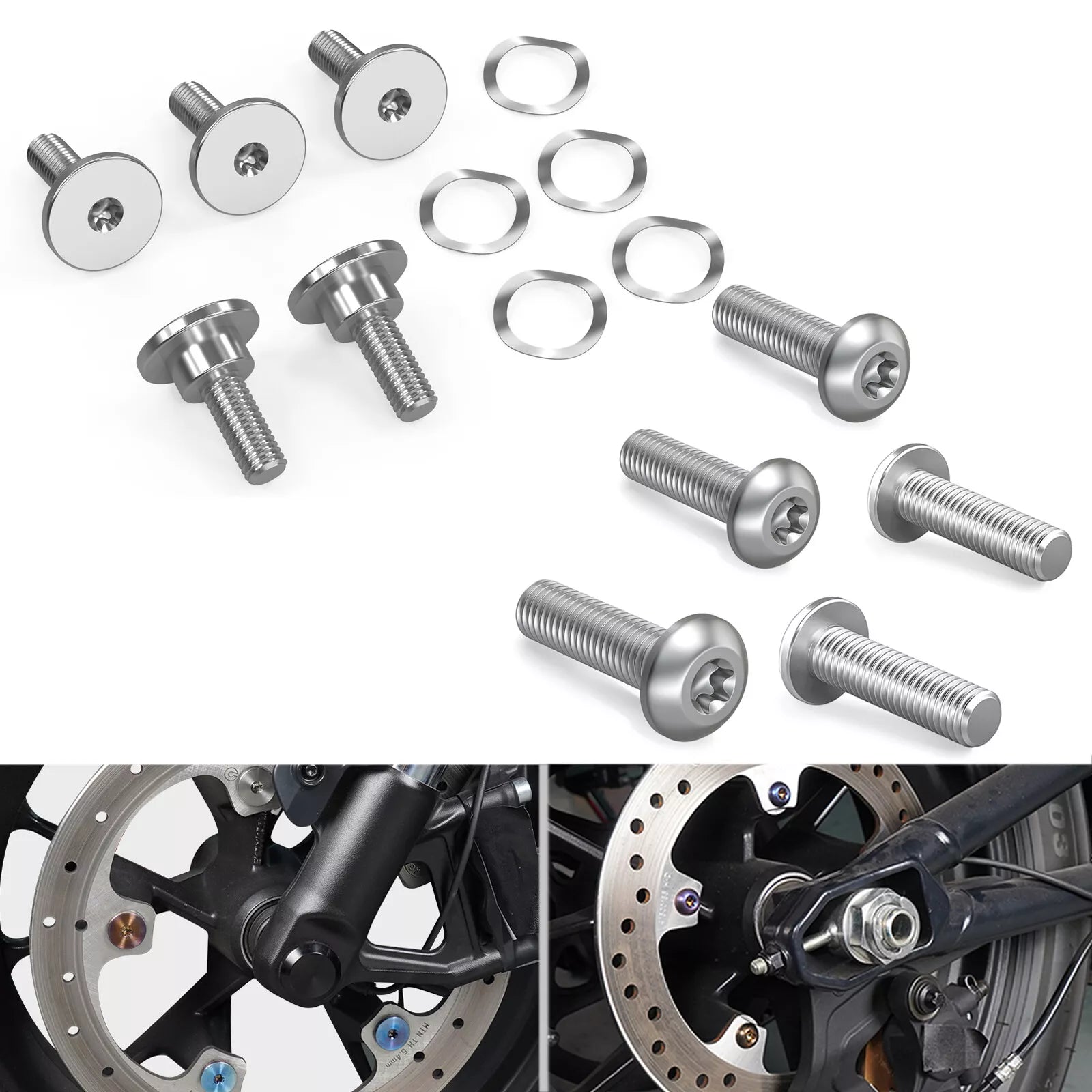 Front Brake Rotor Disc Hardware Bolts Kit For Harley Sportster S RH1250S Pan America 1250 2021-2024