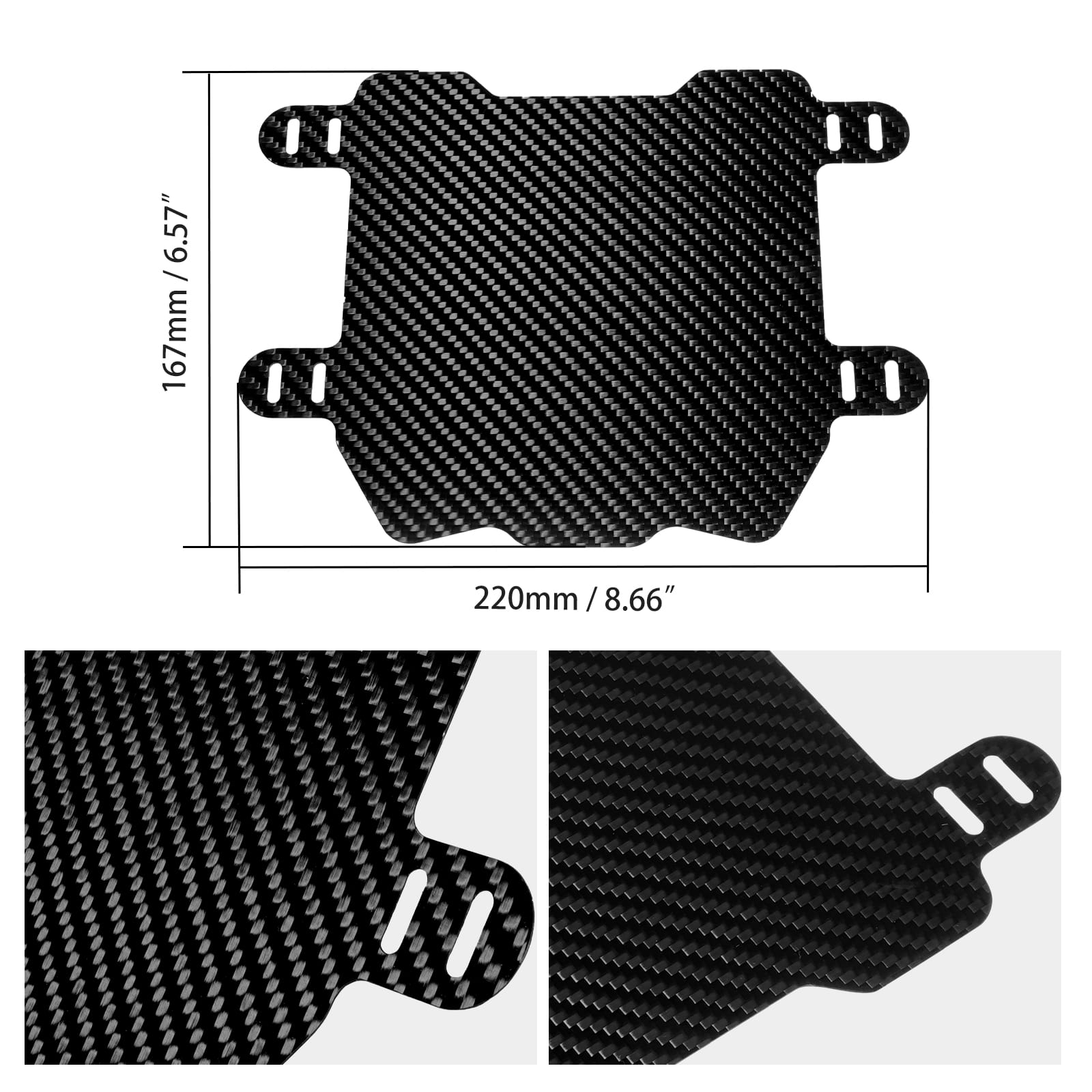 Carbon Fiber Front Number Plate For Surron Light Bee X/ S Segway X160 X260