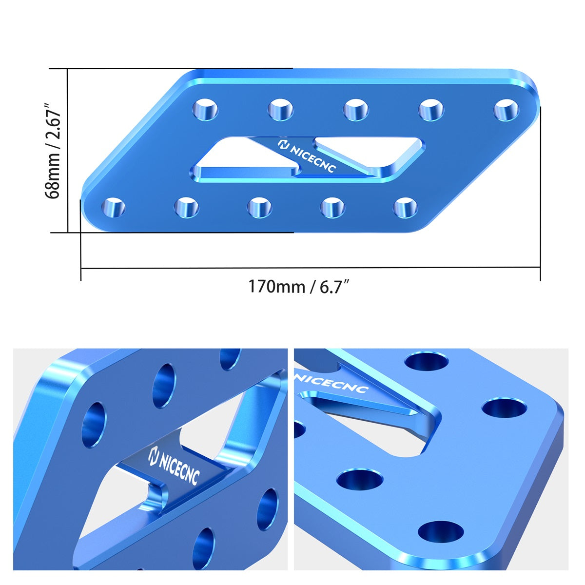 Passenger Foot Peg Relocation Brackets For Suzuki DR650S DR650SE