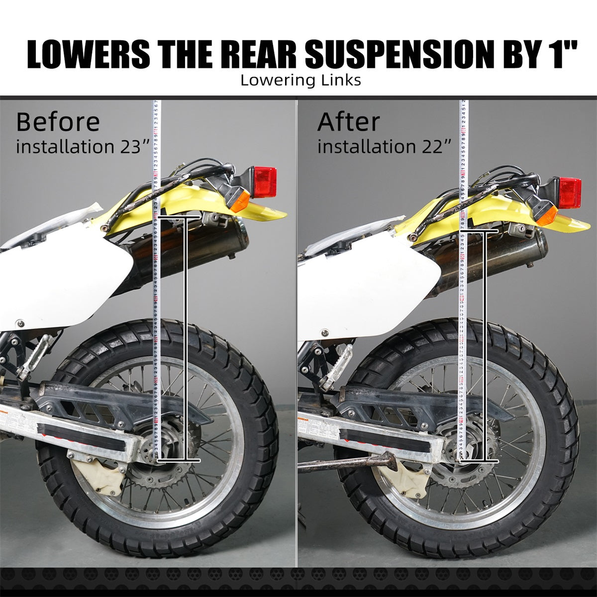 Rear Suspension 1" Lowering Links For Suzuki DR650S 1996-2024