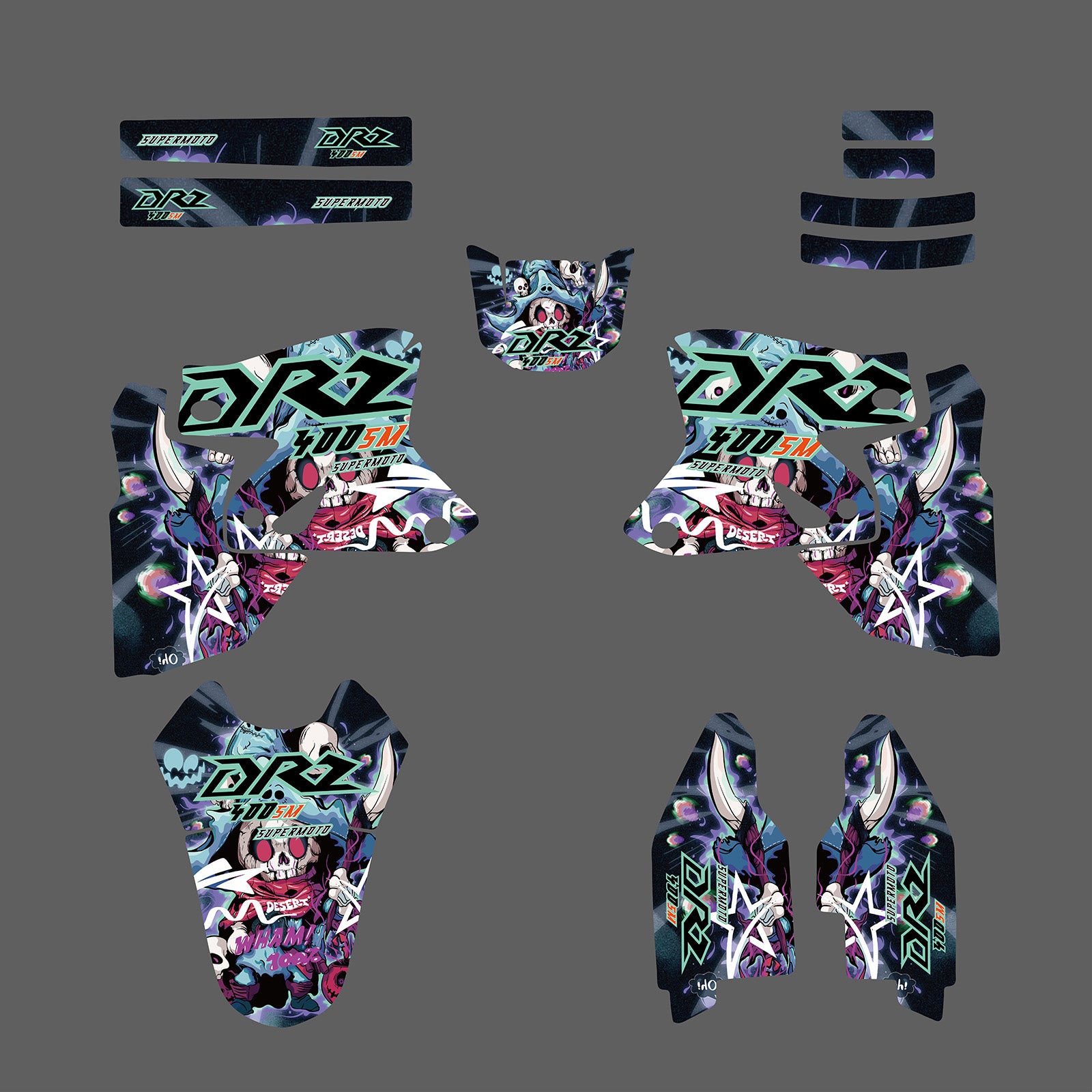 Motorcycle Full Graphic Decals Stickers Kit For Suzuki DRZ400SM 2000-2020