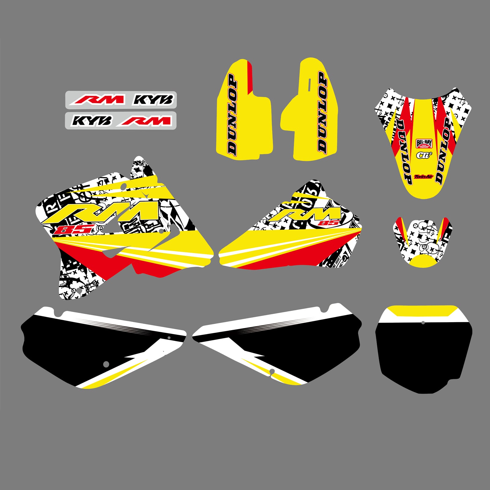 Team Graphics Decals Stickers For Suzuki RM80/RM85 2005-2018