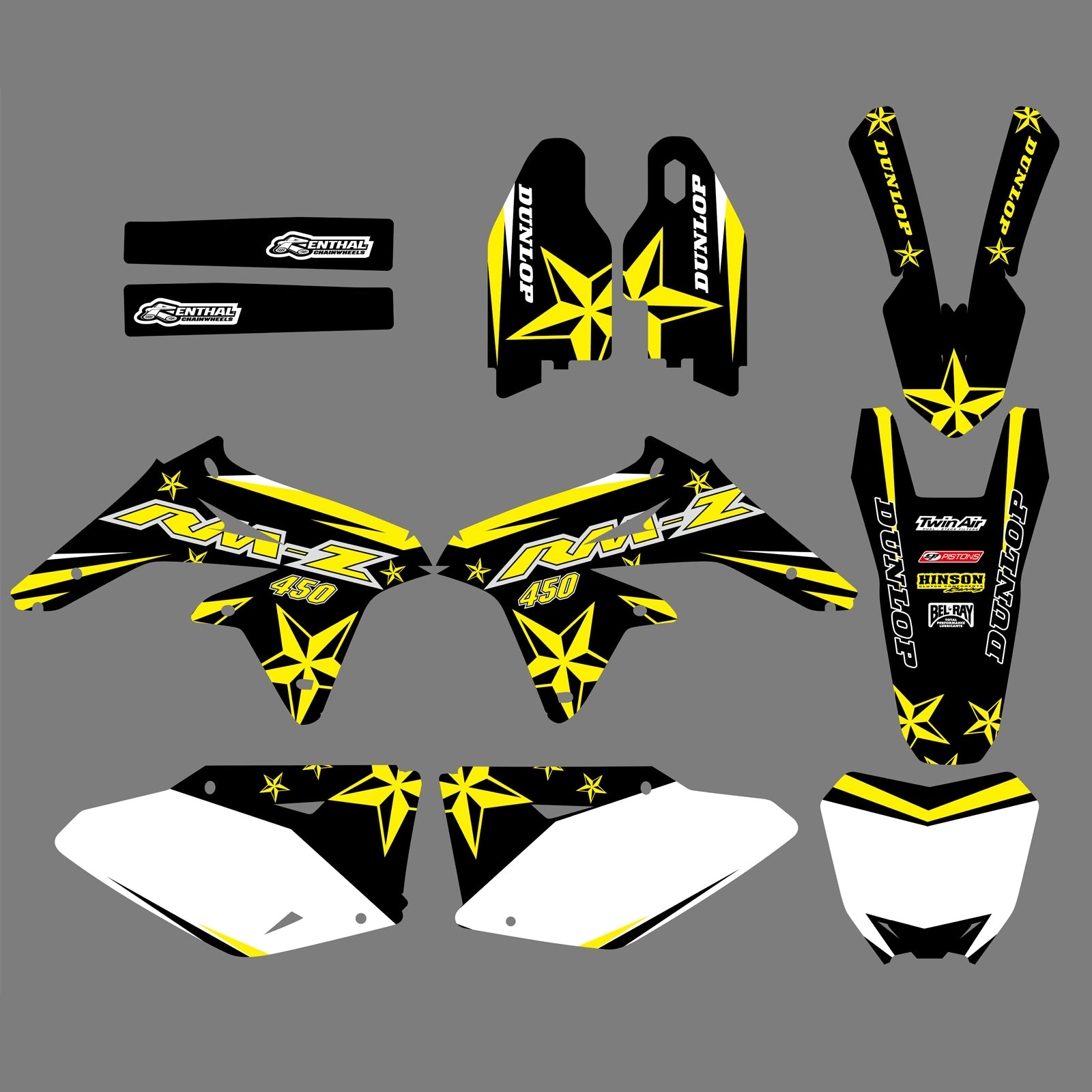 Suzuki RMZ450 2008-2012 Team Personality Full Sticker Decal