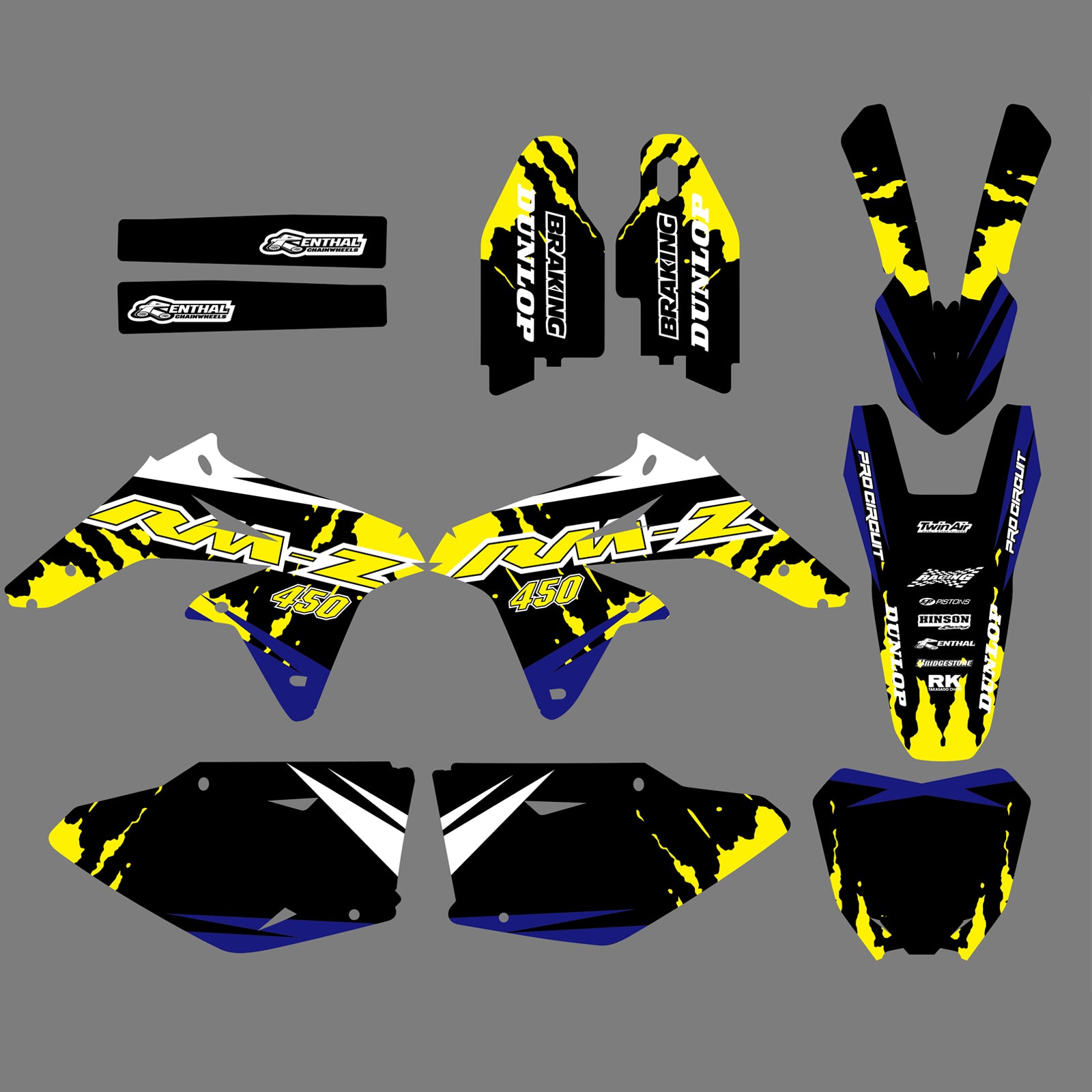 Suzuki RMZ450 2008-2012 Team Personality Full Sticker Decal