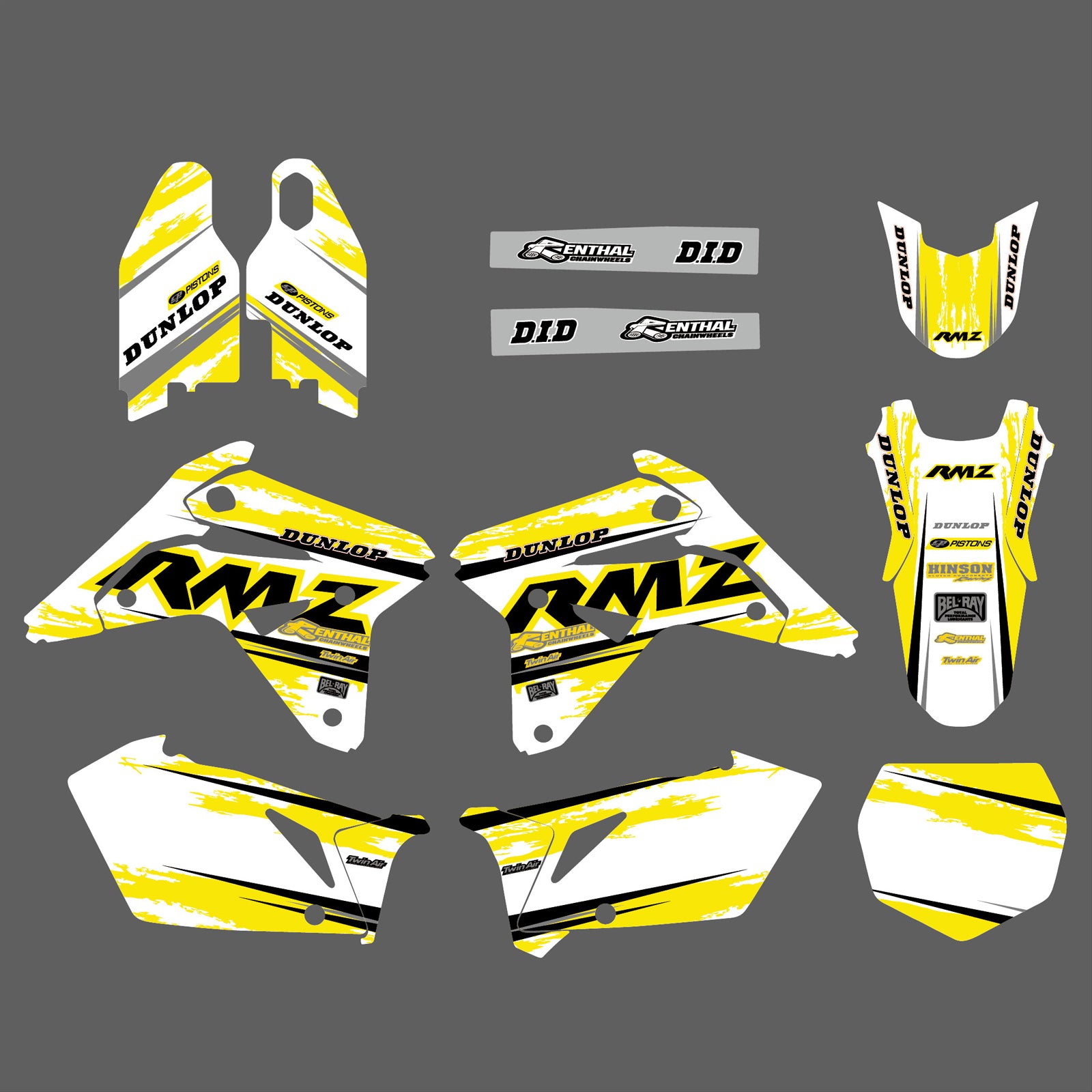 Team Graphics Background Decal Sticker For Suzuki RMZ450 2007