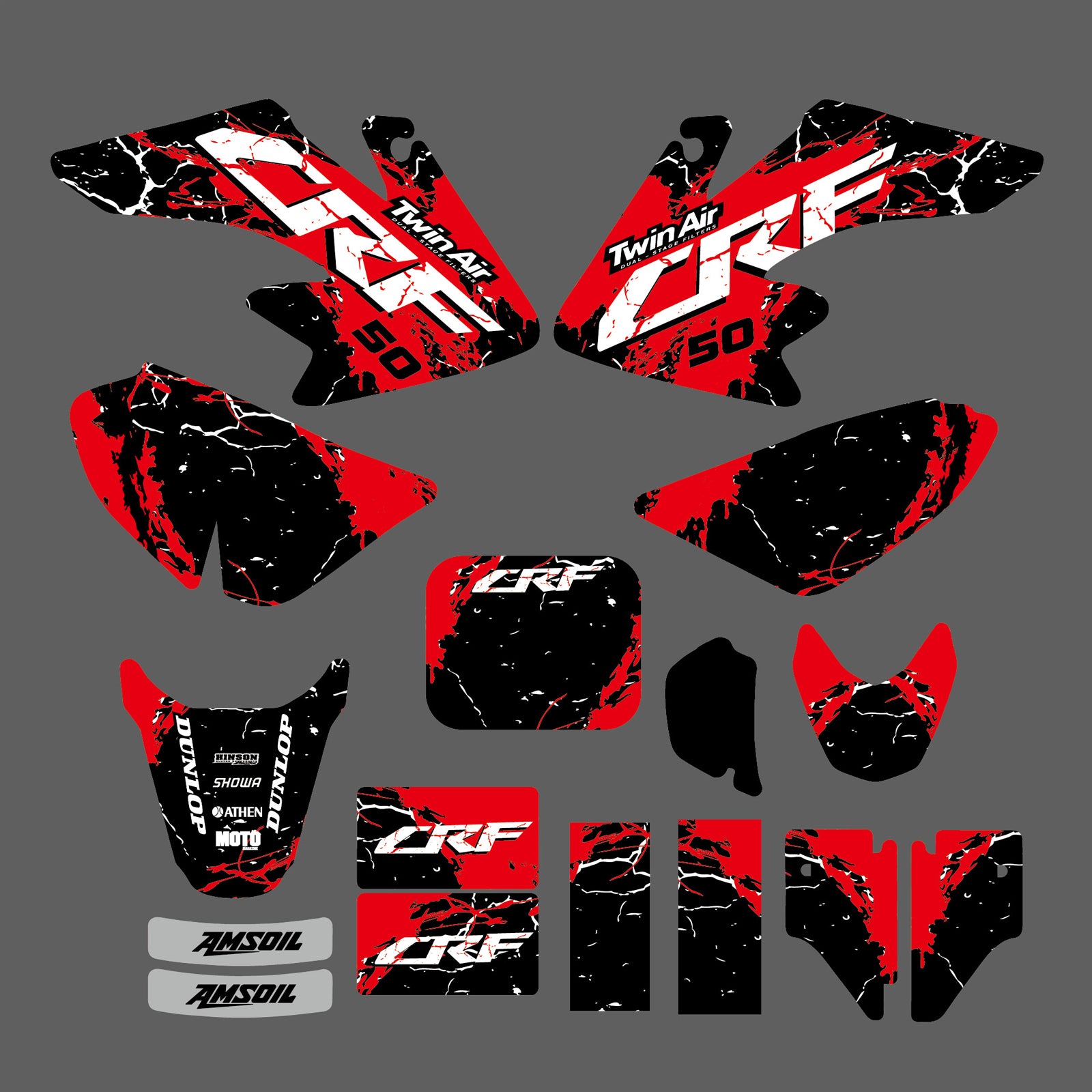 Team Graphics Decal Sticker For HONDA CRF50F 2004-2012