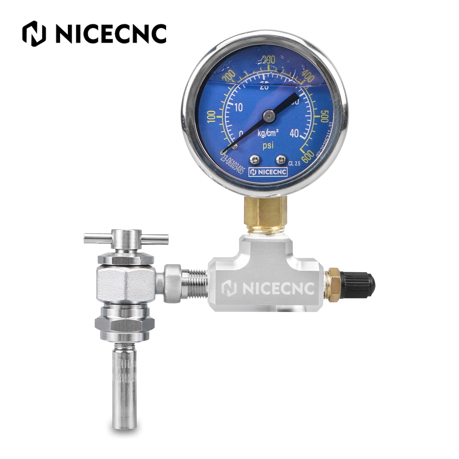 Upgraded 600PSI High Accuracy Nitrogen Filling Tool with Extension Special For Schrader Valve Shock