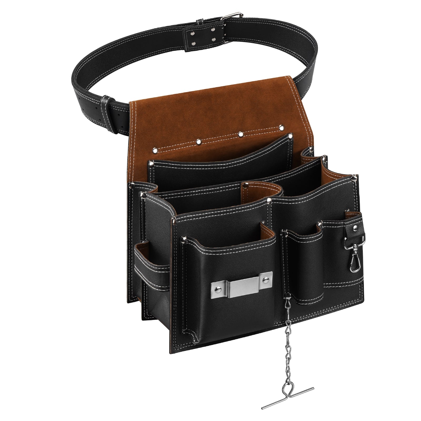 Leather electrician outlet tool pouch