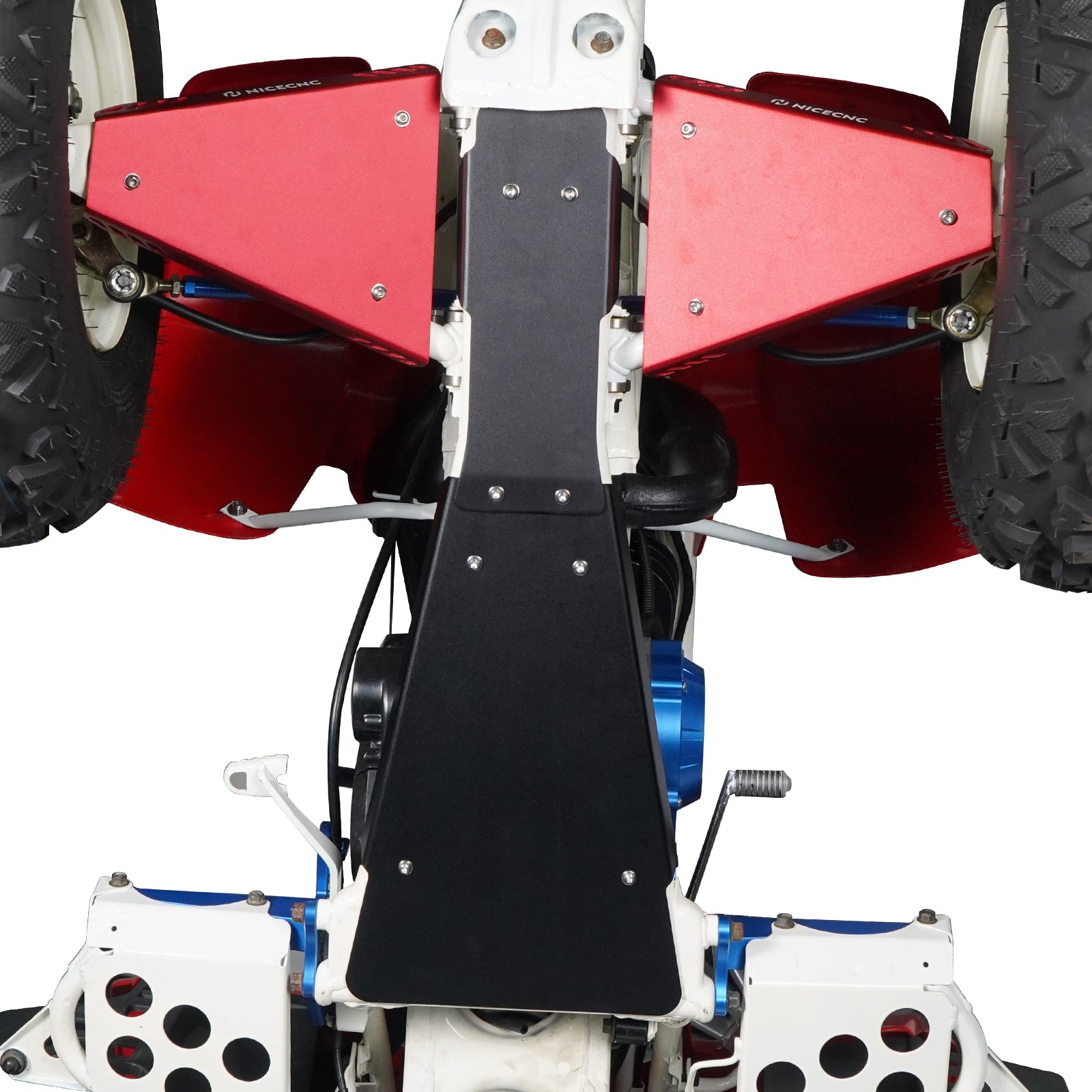 ATV Full Chassis Glide Swing Arm Skid Plate Guard For Yamaha Blaster 200