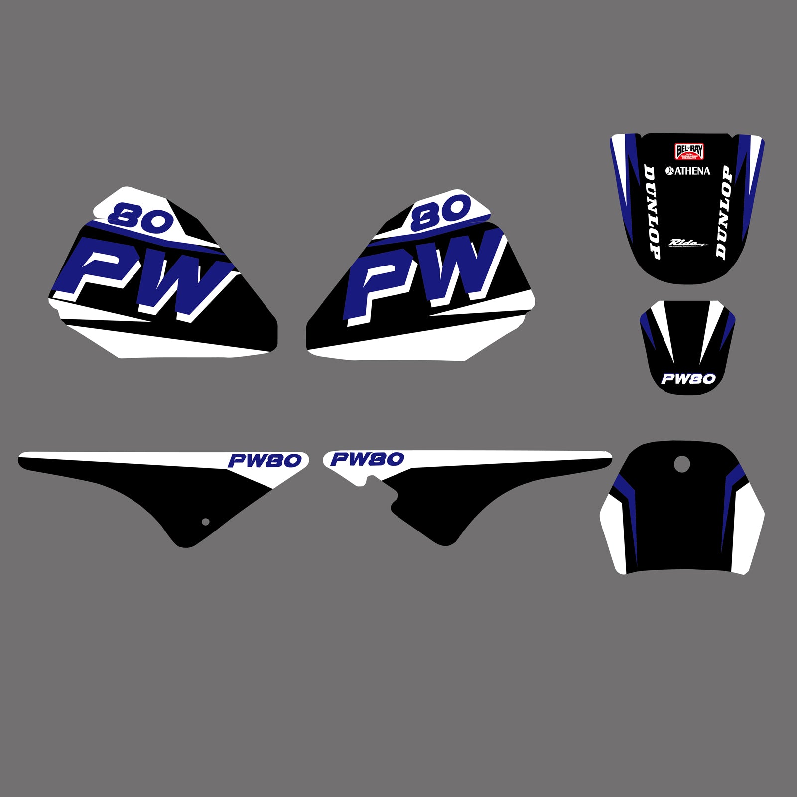 New Styles Team Graphics Background Decal Stickers For Yamaha PW80