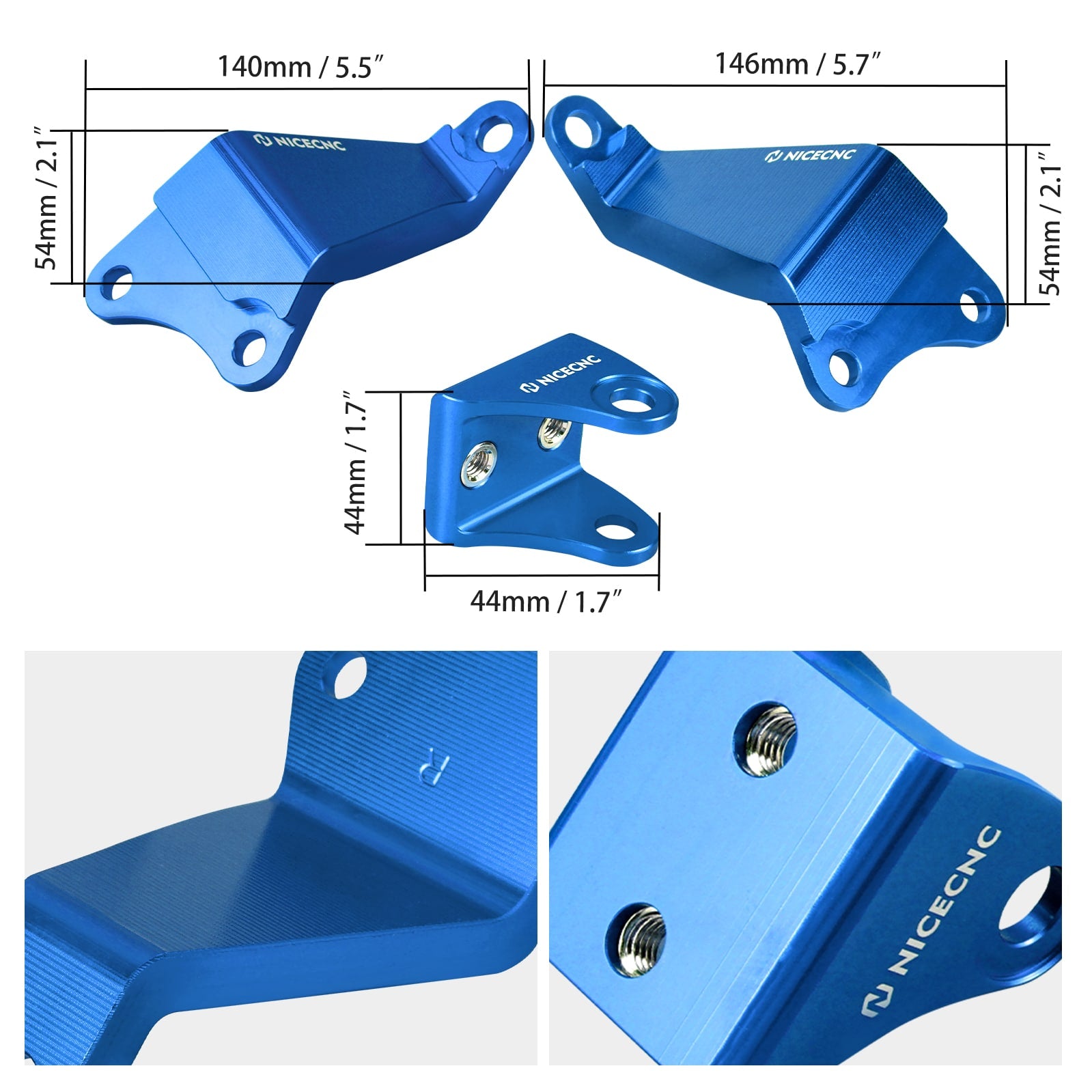 ATV Engine Stays Brackets Mount Kit For Yamaha Raptor 700/R/RSE 2008-2024