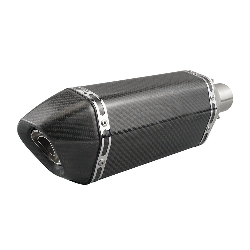 ATV Muffler Slip-On Exhaust Pipe Carbon Fiber For Yamaha Raptor 700