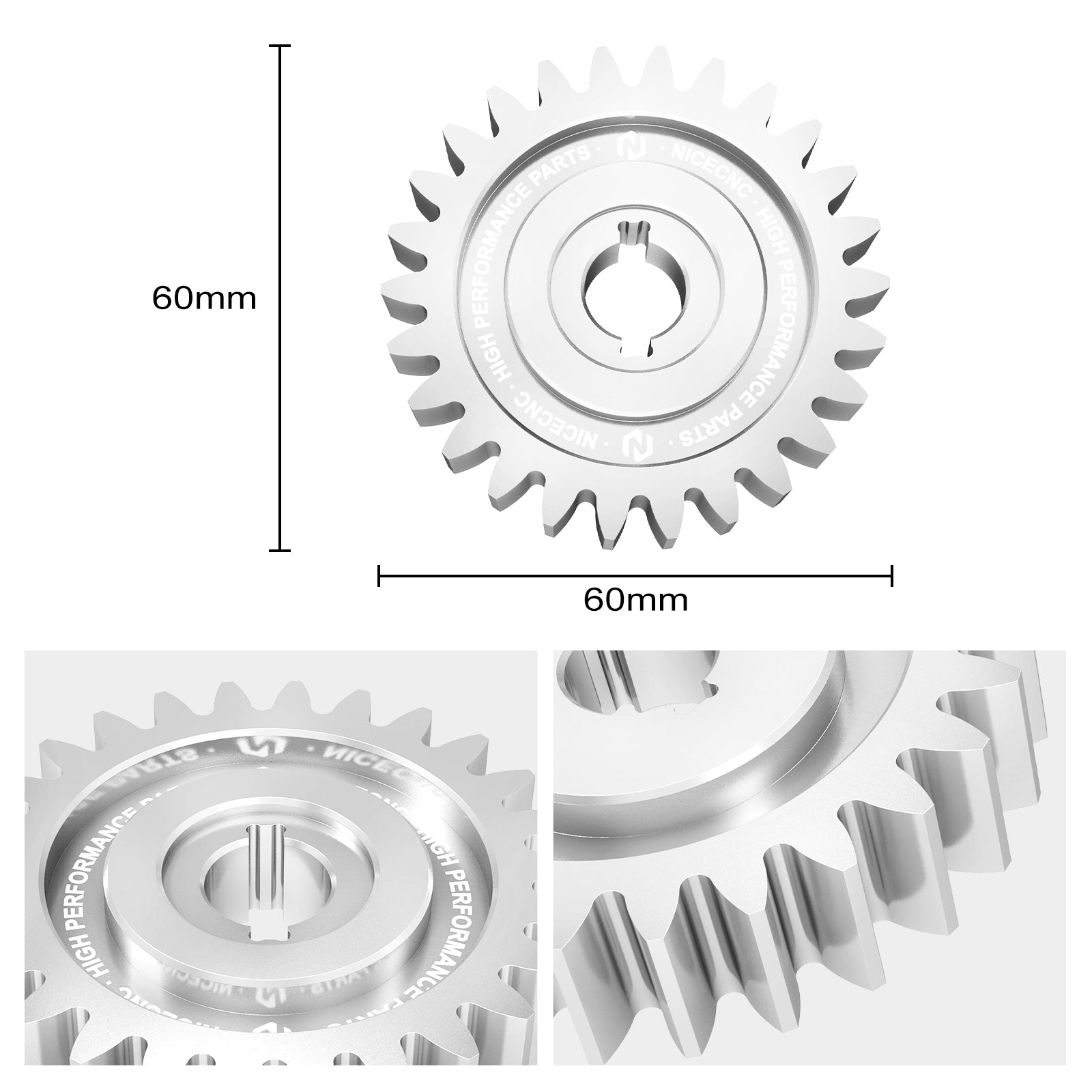 ATV 26T Water Pump Drive Gear Impeller Shaft For Yamaha Raptor 700 2006-2024