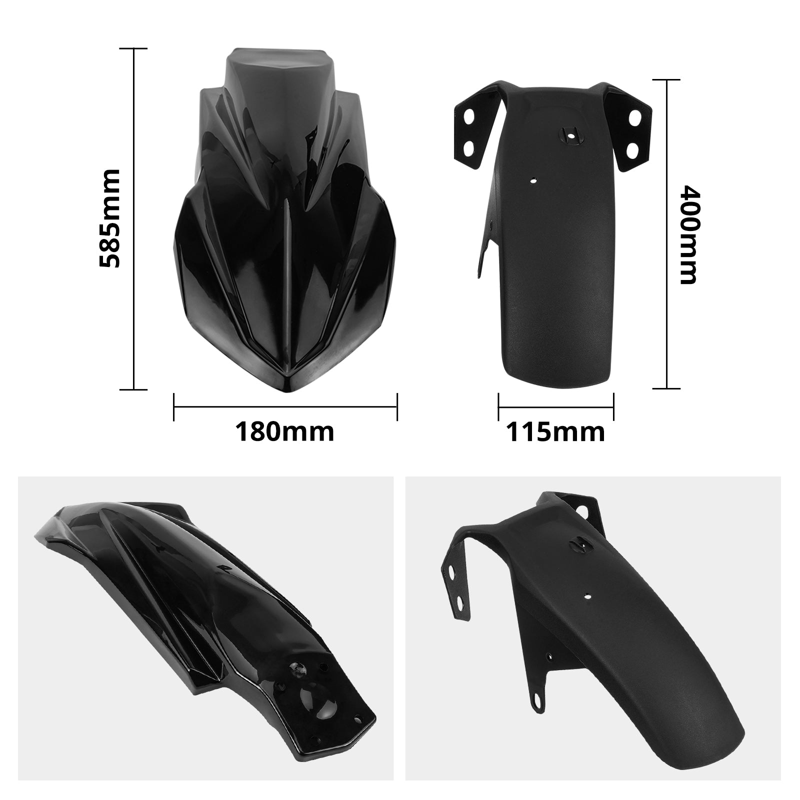 High Fender Kit For Yamaha Tenere 700 / XTZ700 2019-2024