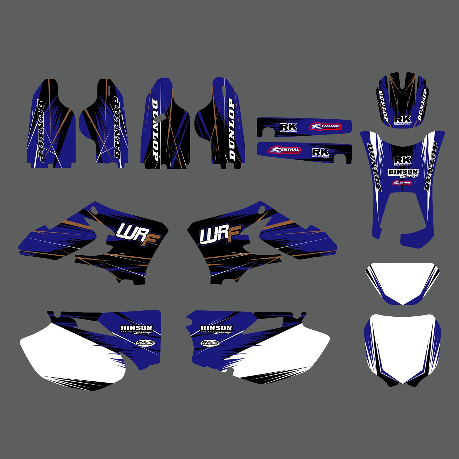 Motorcycle Team Full Decals Graphic Kit For Yamaha WR250F/WR450F 2005-2006