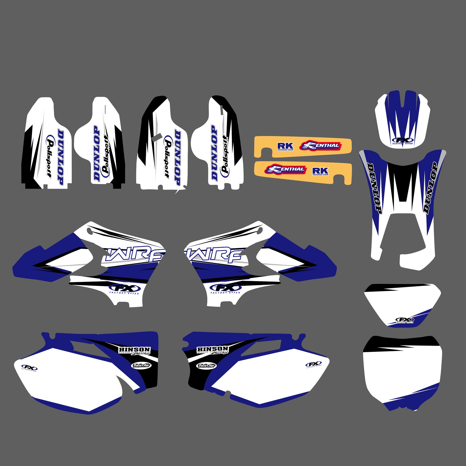 Motorcycle Team Full Decals Graphic Kit For Yamaha WR250F/WR450F 2005-2006