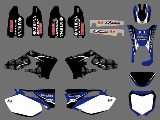 Motorcycle Team Full Decals Graphic Kit For Yamaha WR250F/WR450F 2005-2006