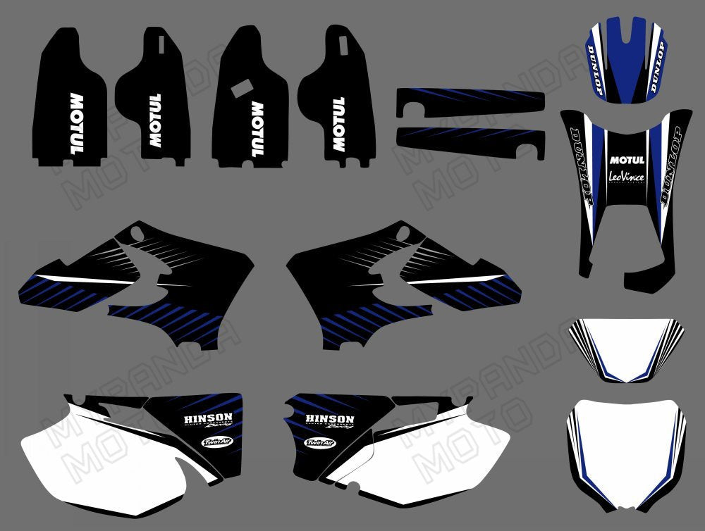 Motorcycle Team Full Decals Graphic Kit For Yamaha WR250F/WR450F 2005-2006