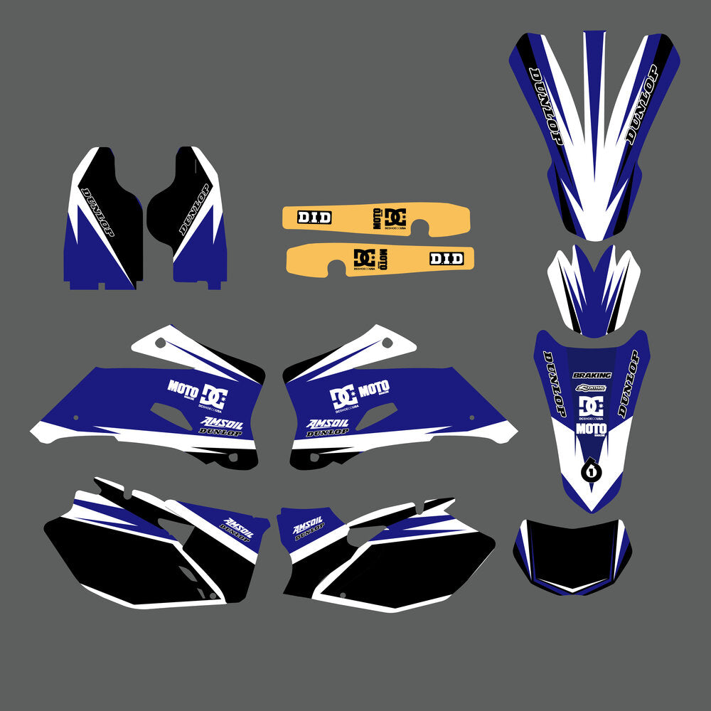 Team Graphic Background Decal Sticker Kit For YAMAHA WR250F 2007-2013 WR450F 2007-2011