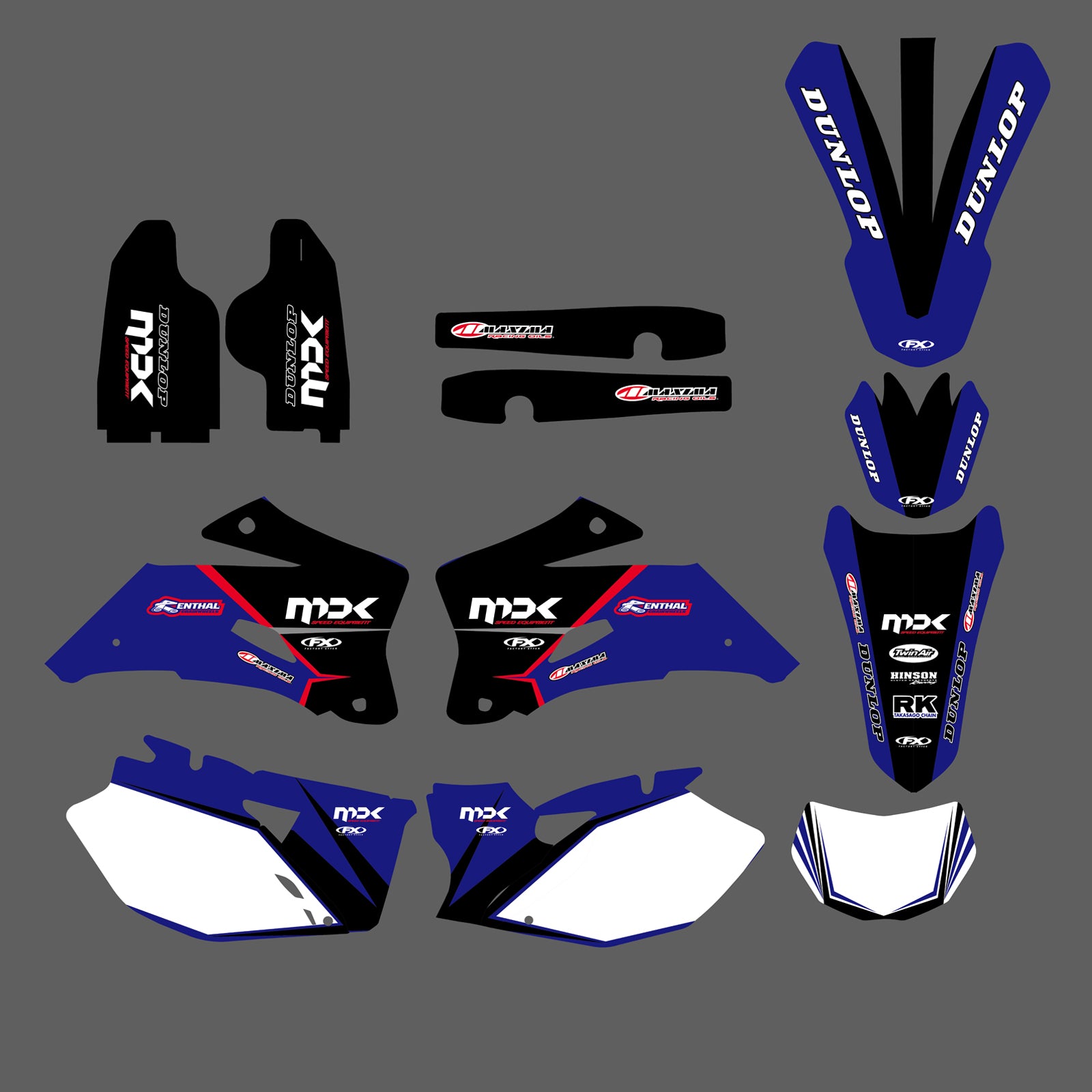 Team Graphic Background Decal Sticker Kit For YAMAHA WR250F 2007-2013 WR450F 2007-2011