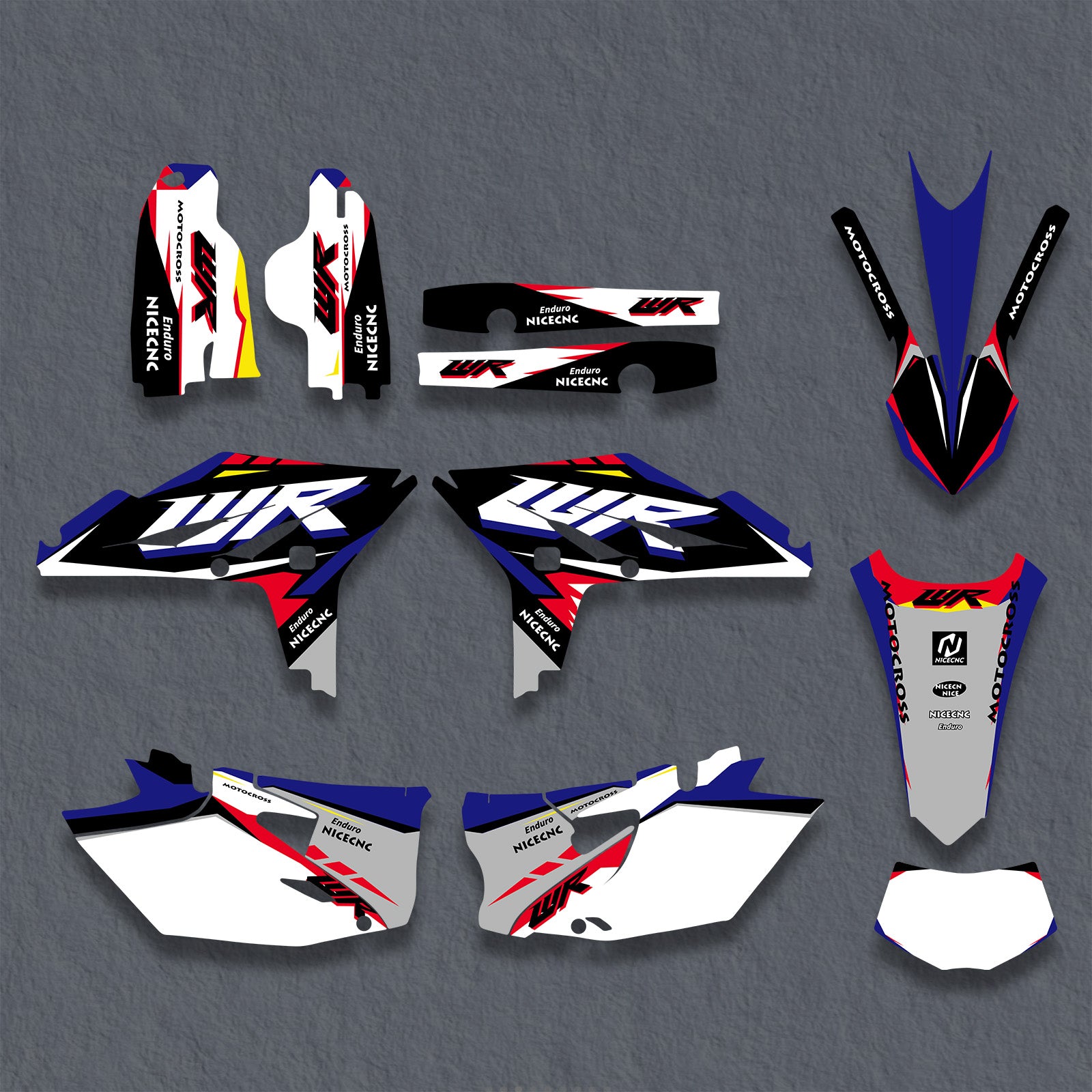 Full Graphics Decals Stickers Kit For YAMAHA WR450F 2012-2015