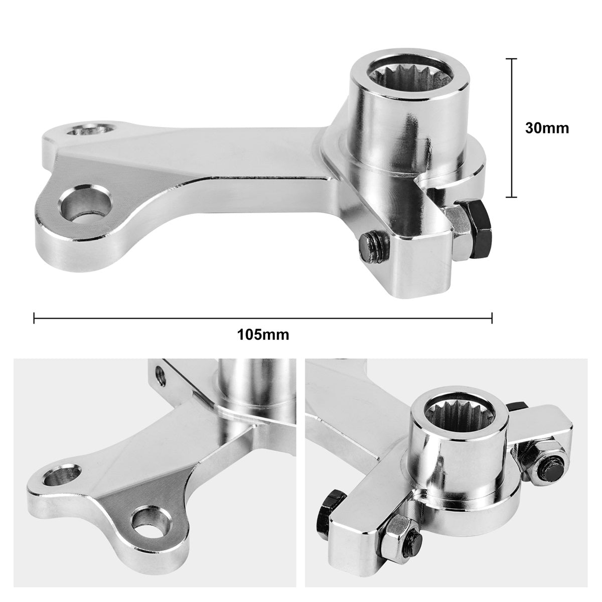 ATV Alloy Steel Steering Stem Pitman Arm For Yamaha YFZ450R YFZ450X