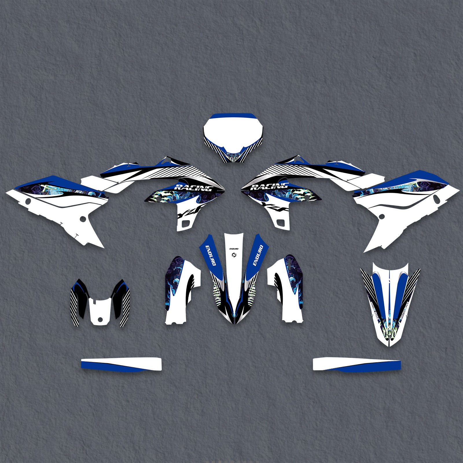 Full Graphics Decals Stickers Kit For Yamaha YZ250F YZ450F 2023-2024