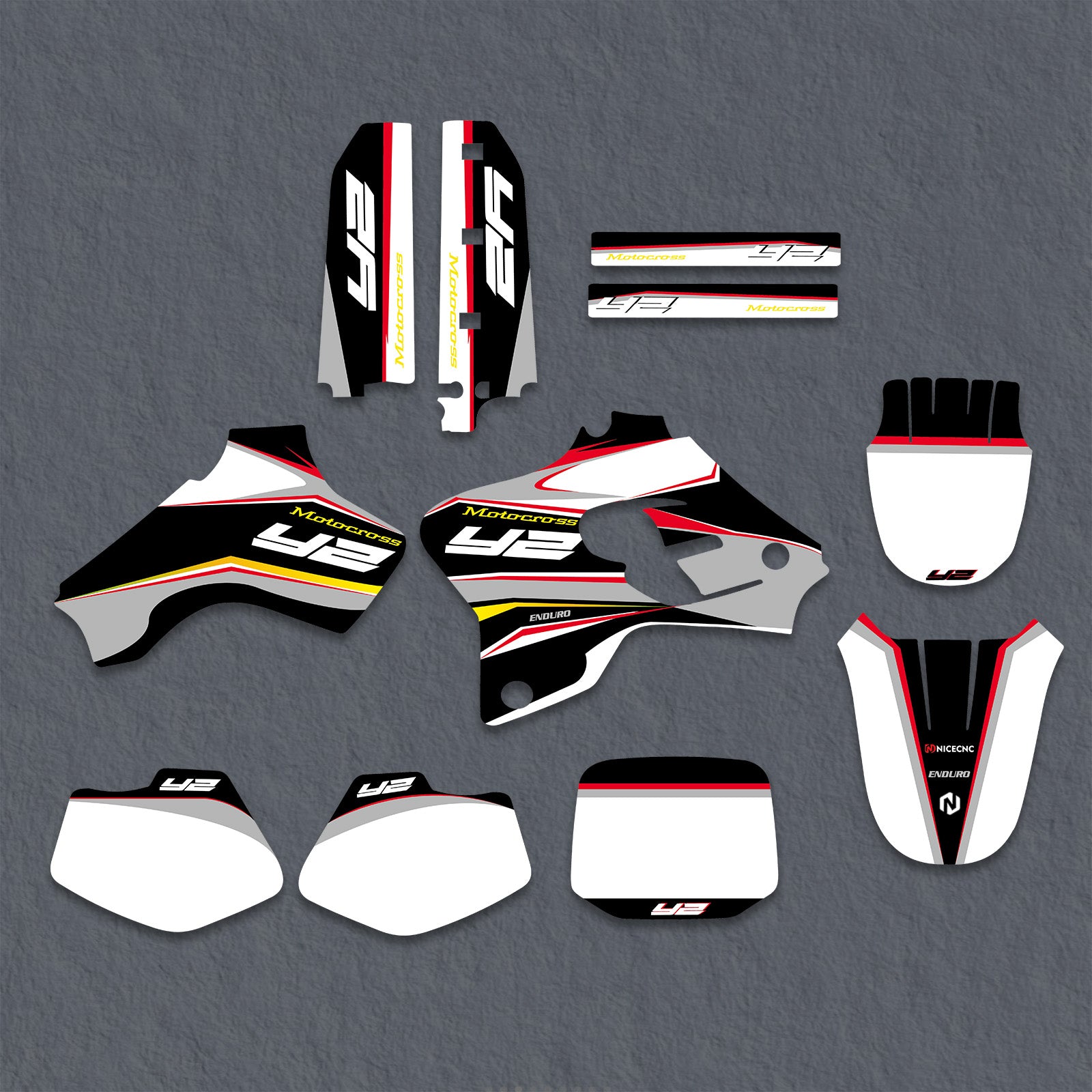 Motorcycle Graphics Decals Stickers Kit For Yamaha YZ80 1993-2001