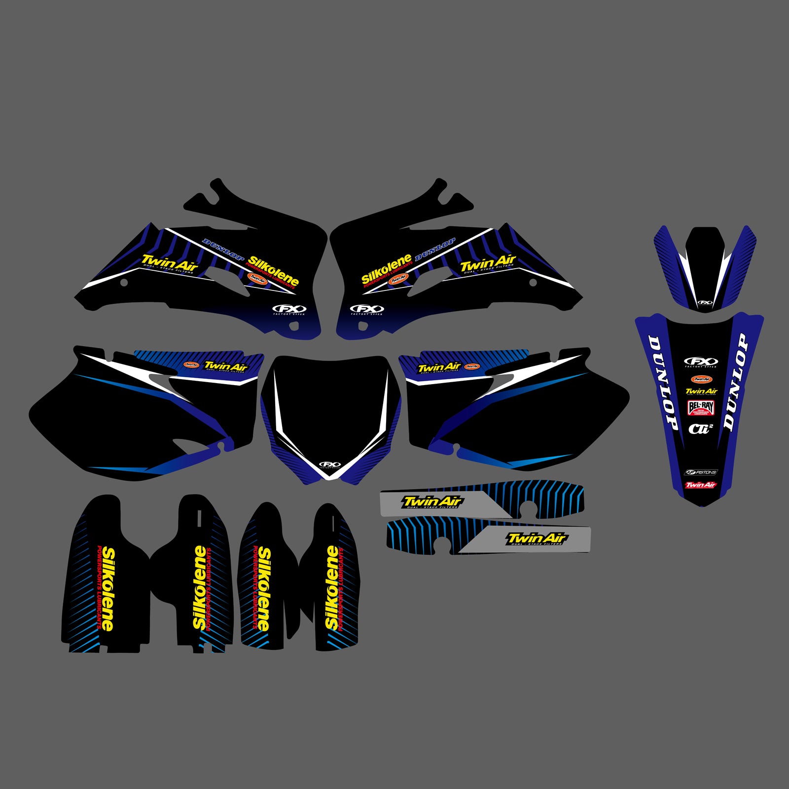 Motorcycle Team Full Decals Graphic Kit For Yamaha YZF250/YZF450 2006-2009