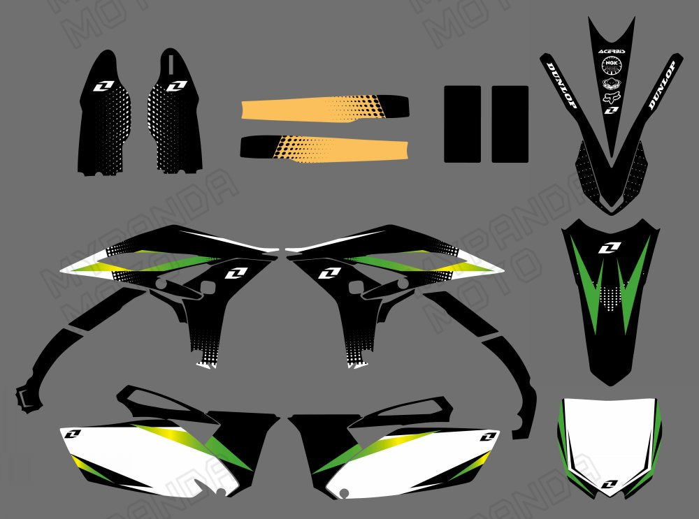 Graphics Decals Stickers Kit For Yamaha YZF250 2010-2013