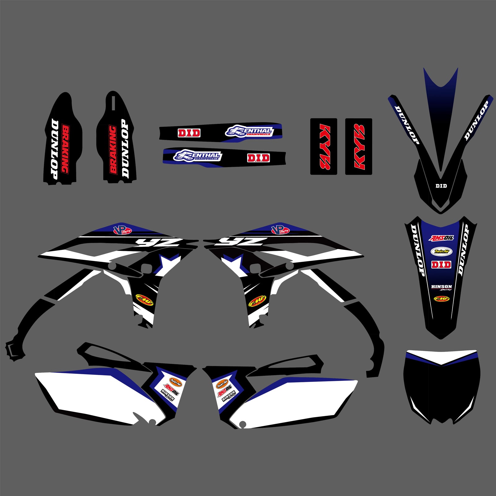 Team Decals Stickers Graphics Kit For YAMAHA YZF250	2010-2013