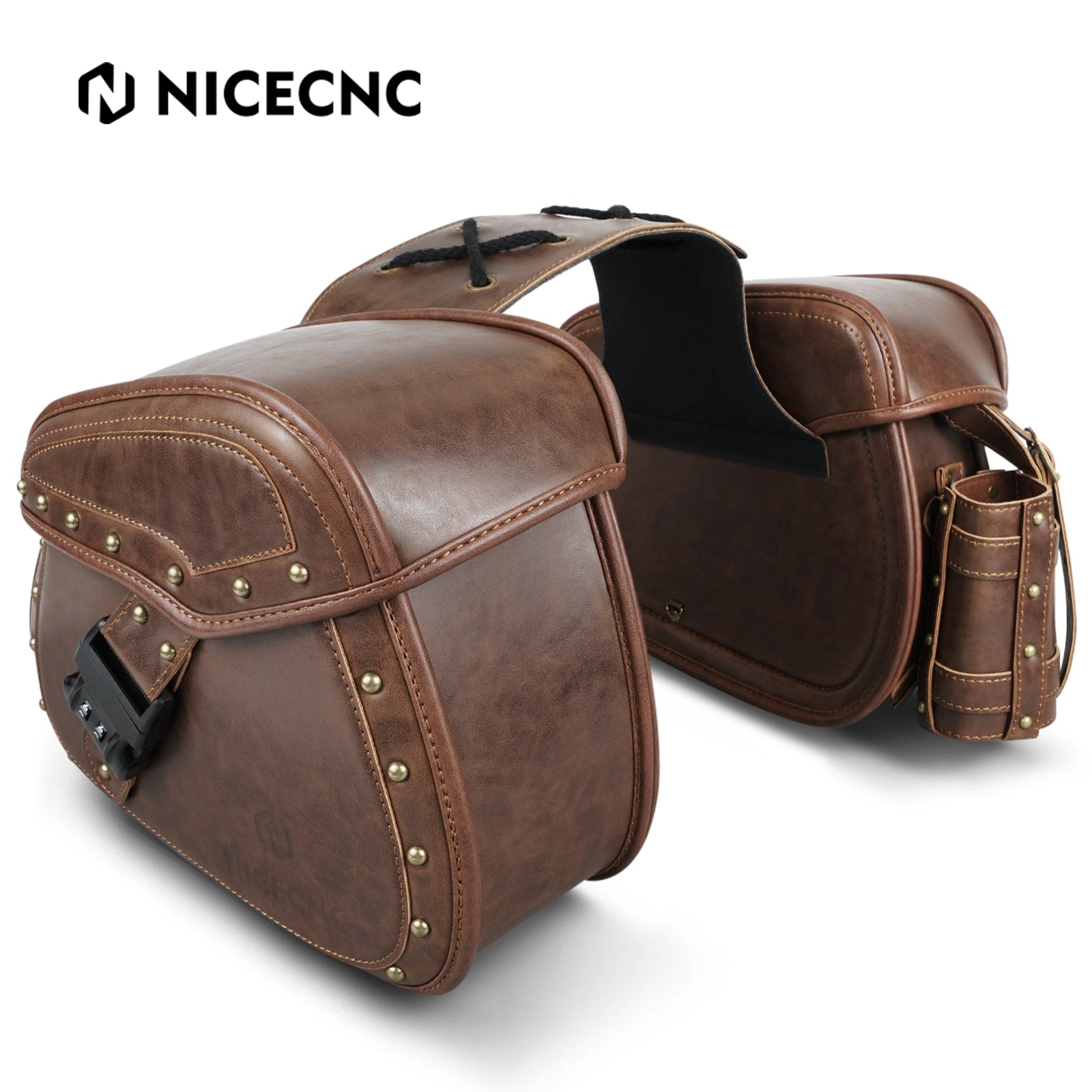 Brown leather saddle bag best sale